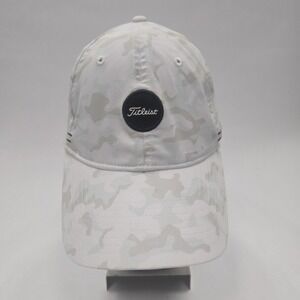 Titleist One Size Womens White Camo Baseball Cap Hat with Adjustable Strap Back